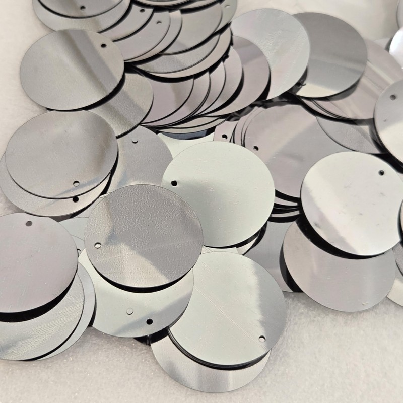 MajorCrafts 30mm 40g 150pcs Metallic Large Round PVC Sequins with