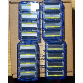 DOLLAR SHAVE CLUB  RAZORS "EXECUTIVE" 6 BLADE 4 Packs = 16 CARTRIDGES