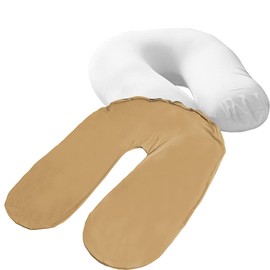 Iris Plaza Bead Cushion Cover U-Shaped Support MAX Exclusive Wash Replacement Cover Oak Beige