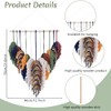 FREEBLOSS Macrame Feather Kit Handmade Macrame Leaf Wall Hanging Kit