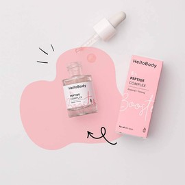 HelloBody 5% Peptide Complex Booster (15ml) - Smoothing and Firming Face Serum to Stimulate Collagen Production - Booster for Facial Care for Mixing