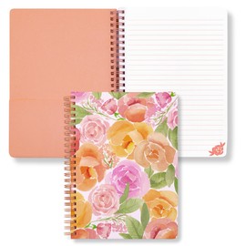Steel Mill & Co Cute Mini Spiral Notebook, Small 8.25" x 6.25" Journal with Durable Hardcover and 160 Lined Pages for Journaling/Work/School, Full Posey
