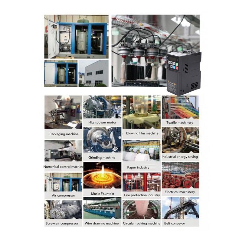VFD Frequency Converter Digital Display 1.5KW 7A 220V Input Output