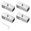 M METERXITY 4-Pack Structural Pipe Connector, Square Tubing T Clamps