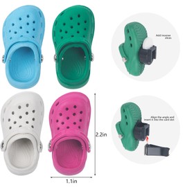 Refillable Shoes Car Air Freshener for Women, 4 PCS Fun Car Air Vent Clips Accessories Cute,Air Freshener for Car(12 PCS Fragrance Pads)