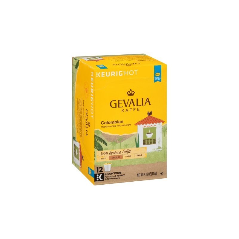 PACK OF 3 - Gevalia Colombian Coffee K-Cup Pods 12