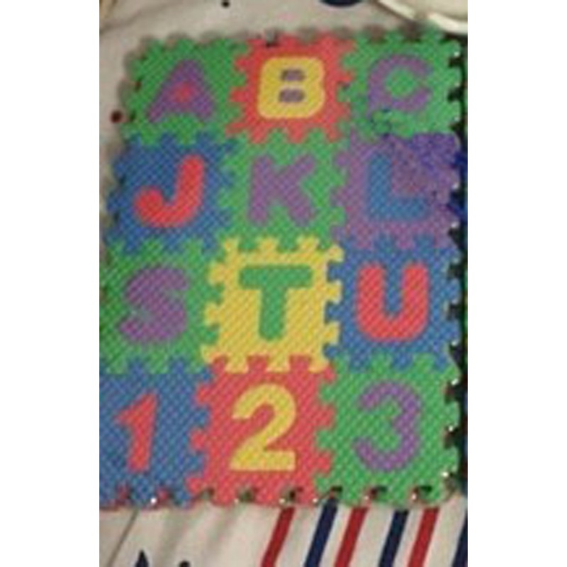 Small EVA Foam Puzzle Floor Play Mat Pets Feeding Box
