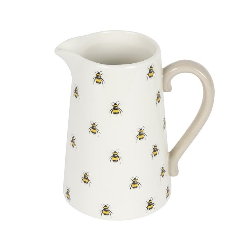 ZALE YARDLEY Flower Vase, Pitcher Vase, Ceramic Bee Flower Jug