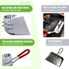 TOP DOG Metal Dustpan 17”, Aluminum Dust Pans Heavy Duty