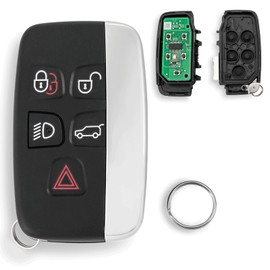 433 MHz 5 Button Car Key Remote Control for Land Rover Discovery 4 Evoque Fccid: KOBJTF10A with PC7945Chip Key Ring