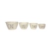 Rae Dunn by Magenta 4 Piece Measuring Cup Set in