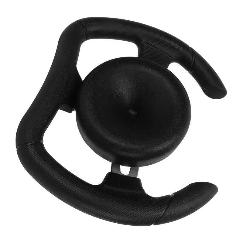 277mm Racing Steering Wheel with 135mm Adapter Black PU Universal