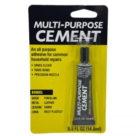 Henko Multi-Purpose Cement 0.5oz tube All Purpose Adhesive Glue Household Repairs 3pk