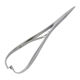 Fine Mathieu Ligature Elastic Placing Plier 5.5" Needle Holder Driver, Ligature Separator Placer, Elastomeric Orthodontic Instruments Slim Point
