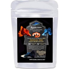 Bubble Magus Royal Guppy Mignon Pellet, All Natural Guppy Food, Sword Prawns, Spirulina, Highly Nutritious, for Cleaner Water and More Vibrant Color (2 Ounce)