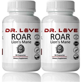 POSURI DR Loves Roar Lions Mane Supplement, 60 Capsules (2)