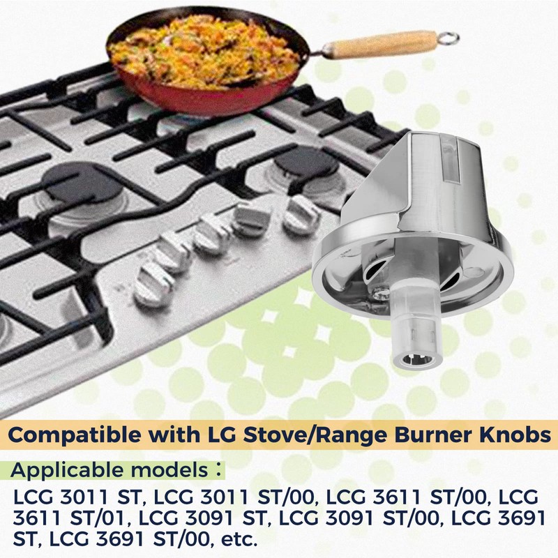 5 Pack AEZ73293801 Burner Control Knob, Compatible with lg Range/Stove