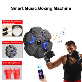 New Type of Smart Bluetooth Music Boxing Target, with Wall-Mounted and Multiple Mode Switching, Suitable for Home Workout, Professional Training and Gym Exercise Boxing Equipment