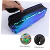 Operitacx 2pcs Cute Pencil Case for Girls Sequined Mermaid Pencil
