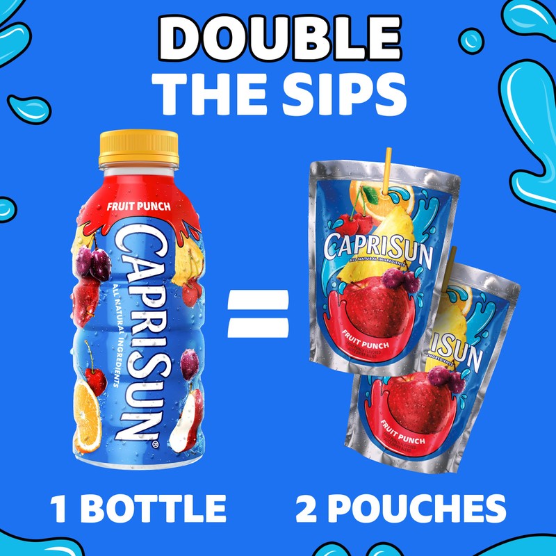 Capri Sun Fruit Punch Flavored Juice Drink Blend with other