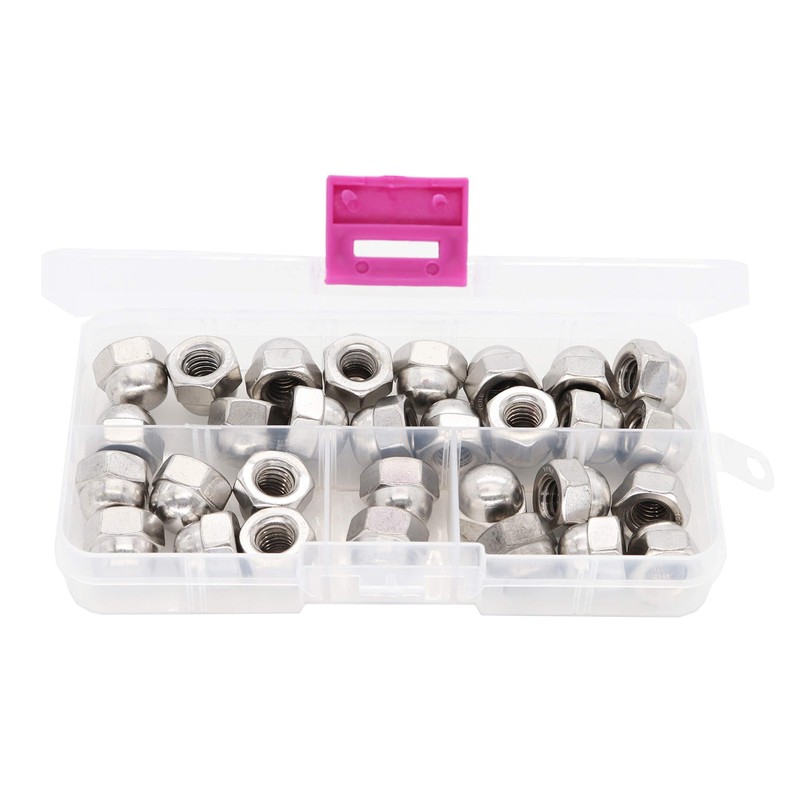 binifiMux 30pcs 5/16-18 Acorn Cap Nuts 304 Stainless Steel