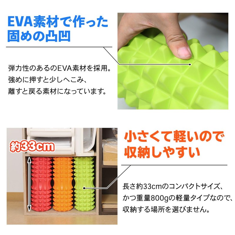 KaRaDaStyle Foam Roller, Trigger Point, Yoga, Myofascial Release, Myofascial Roller,