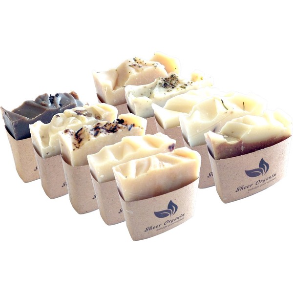 (10 Pack) Sheer Organix Luxury Rejuvenative Handmade Herbal Soap, 3.52
