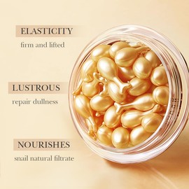 Snail capsule essence milk, moisturizing and moisturizing essence milk, essence milk. (Snail Capsule 0.34gx30 capsules)