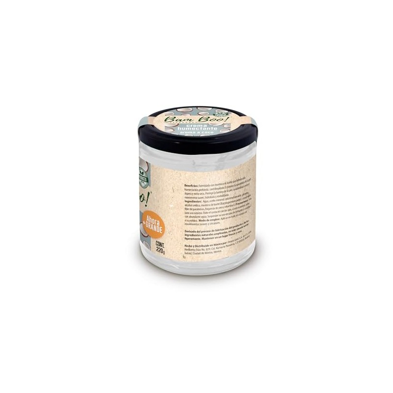 Crema Hidratante Humectante Cara Cuerpo Sandía Coco 220g Bam Boo