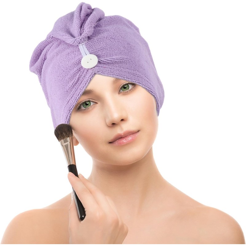 KESYOO Toalla Absorbente Cabello de Microfibra Alta Absorción y Secado