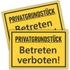 Privatgrundstück Signs Private Way (30 x 20 cm - 3