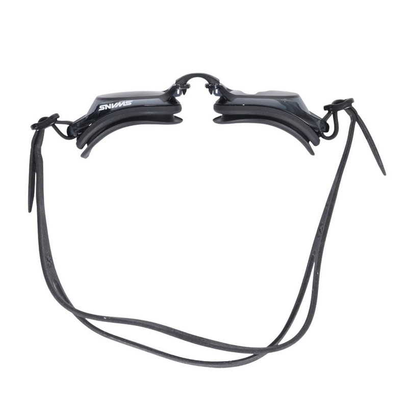 Swans TK-SWRV-008N BK Swimming Goggles, Fitness Goggles, Cushioned, BK (Black/FF/Men's)