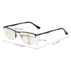 UV Protection,Anti Blue Rays,Reduce Eyestrain,Half-rim Computer Reading Glasses