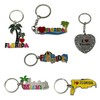 TSY TOOL 12 Pack of Florida State Keychain Metal Ring,