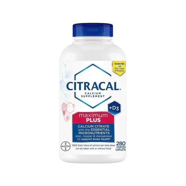 Citracal Citrato De Calcio + D3 + Zinc (280 Tabletas)