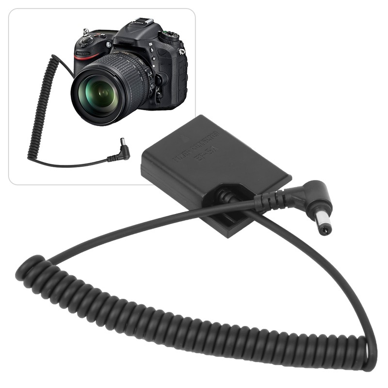 DC to ENEL14 Full Decoder Dummy Battery for Nikon D3400/D5200/D7100/D5100