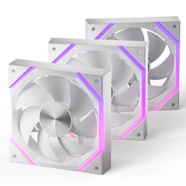 Asiahorse Nyota 120mm Case Fan with Efficient Cooling, ARGB Fan Lighting, 800-1800RPM Speed Control, and Whisper-Quiet Operation Under 29 dB, Unique Design for PC