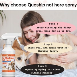 Qucship 16 Oz Training Spray That Helps Dogs Urinate in The Right Place, Improves Pet Behavior Habits