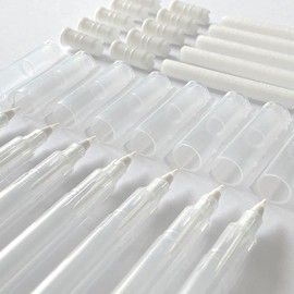 Kuretake Karappo Pen, Fine Brush tip 5pcs set, Empty refillable ink pen, for lettering, calligraphy, illustration, drawing, Made in Japan