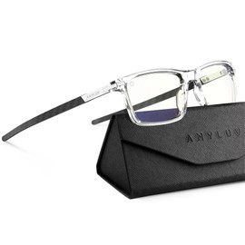 ANYLUV Blue Light Blocking Glasses for Men/Women Upgraded Carbon Fiber Temples Glasses Anti Eyestrain & Gaming Protection