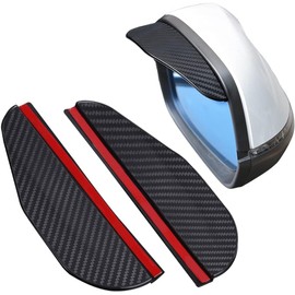 2 protectores de visera de lluvia para espejo retrovisor de coche, Visera de Lluvia para Espejo de Coche, Cubierta Universal para Espejo Retrovisor de Coche, de PVC, Impermeable, Cubierta de Humo