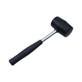 Geesatis 1Pcs Rubber Hammer,Double Head Small Mallet Jewelry Hammer for Jewelry Making Leather Crafts Woodworking Flooring Installation Hand Tool