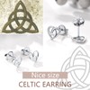 Silver Celtic Heart Earrings Women Irish Knot Earrings Celtic Jewelry