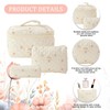 3 Piece Cosmetic Bag, Women's Travel Toiletry Bag Set, Women's