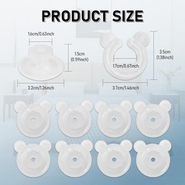 RYHHH 8Pcs Duvet Cover Clips, Quilt Fixing Clips, Needle-free Quilt Cover Clip, Duvet Donuts Comforter Clips, Non-Slip Duvet Cover Clips to Keep Duvet in Place, Locking Clasp Fastening, Easy to Remove