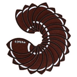 STOBOK 20pcs Football Patch Sports Sew Patches for Embroidered Decor Clothing Patch Embroidery Appliques Clothes Rugby Hat Clothing Repair Stickers Cloth Stickers Coffee Polyester