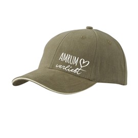 huuraa Unisex Amrum Amrum Hat in Love Gift Idea, Olive/Beige, Unit size