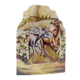 Santoro 3D Swing Greeting Card, Horses In The Fields