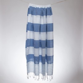 Blue Beach Türkisches Handtuch, 100 x 180 cm, großes türkisches Hammam-Pestemal-Handtuch, super saugfähig, schnell trocknend, leicht, kompakte Handtücher für Schwimmen, Bad, Yoga, Fitnessstudio, Sauna