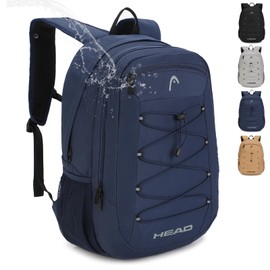 HEAD 30L Waterproof Travel Backpack for Men, Lightweight Laptop Backpack Fits 15.6 inch Notebook,Casual Daypack Backpack for College/Sport/Workout/Outdoor/Daily Use